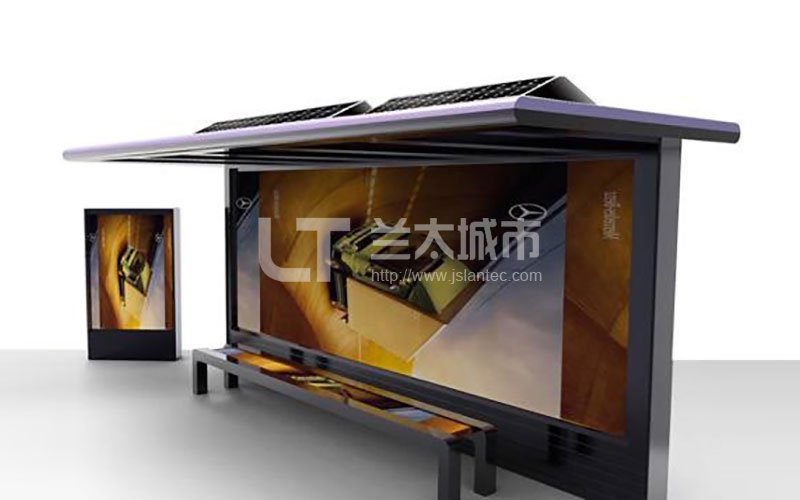 公交候车厅环保设计图