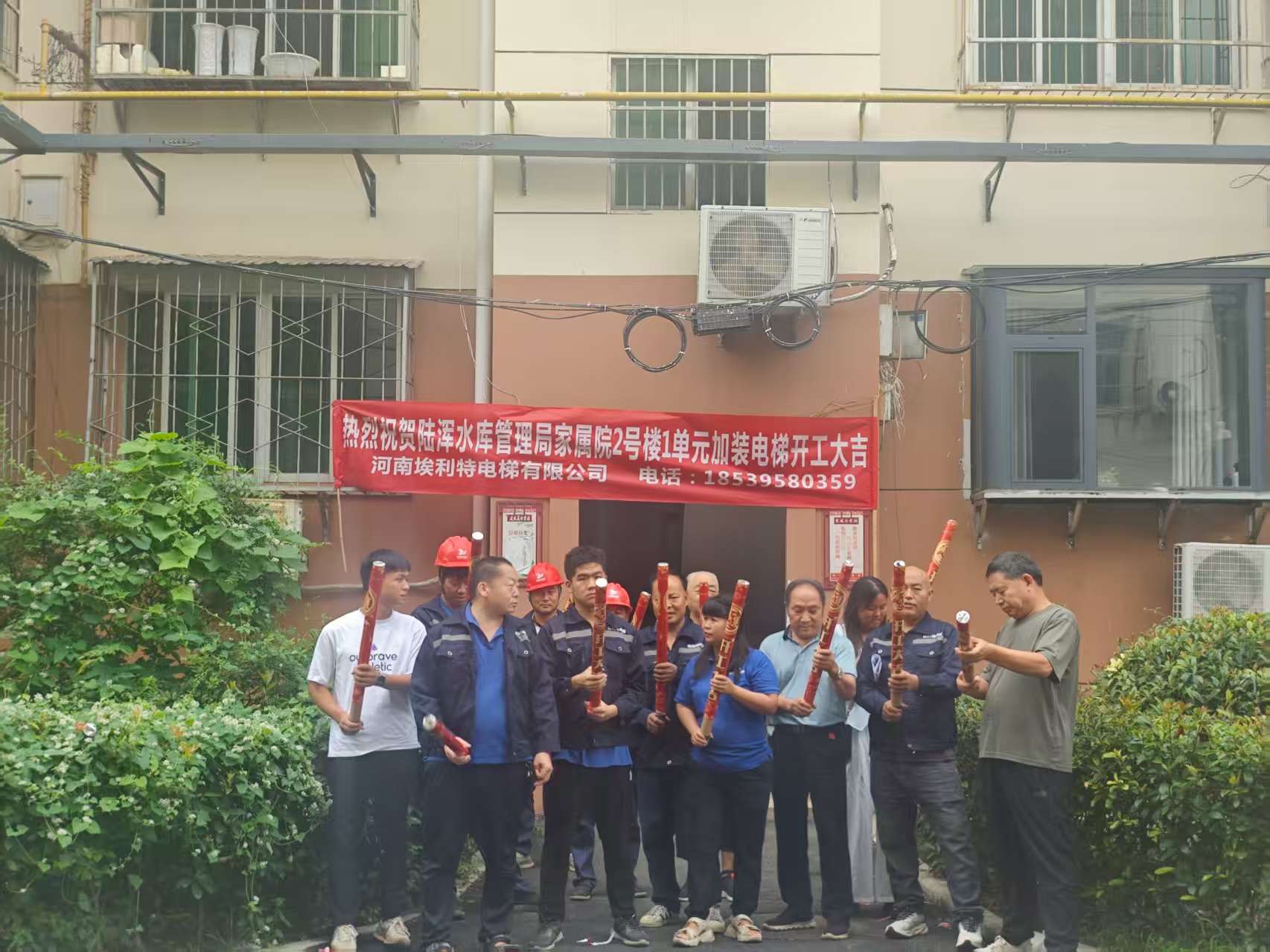 老旧小区加装电梯实景图