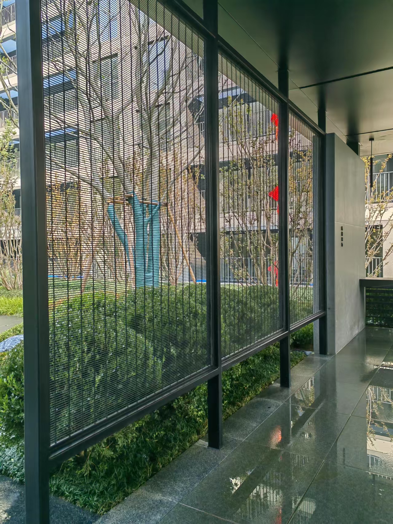 金属网建筑实景效果