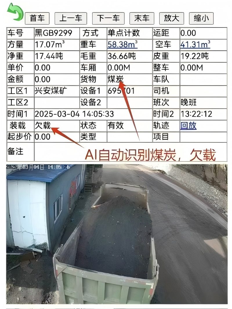 临汾站煤矿AI识别物料及空载满载 - 企业