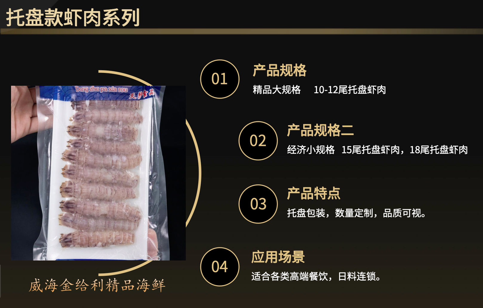 金给利部分产品展示，涵盖多规格包装