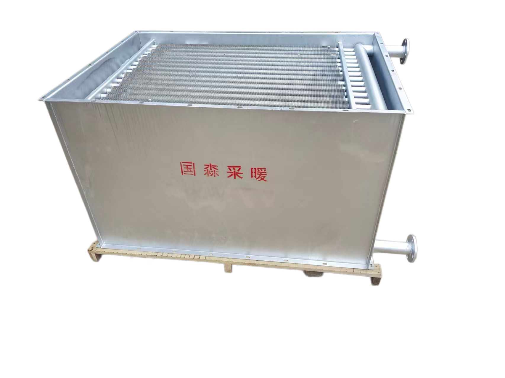 铜铝复合散热器细节
