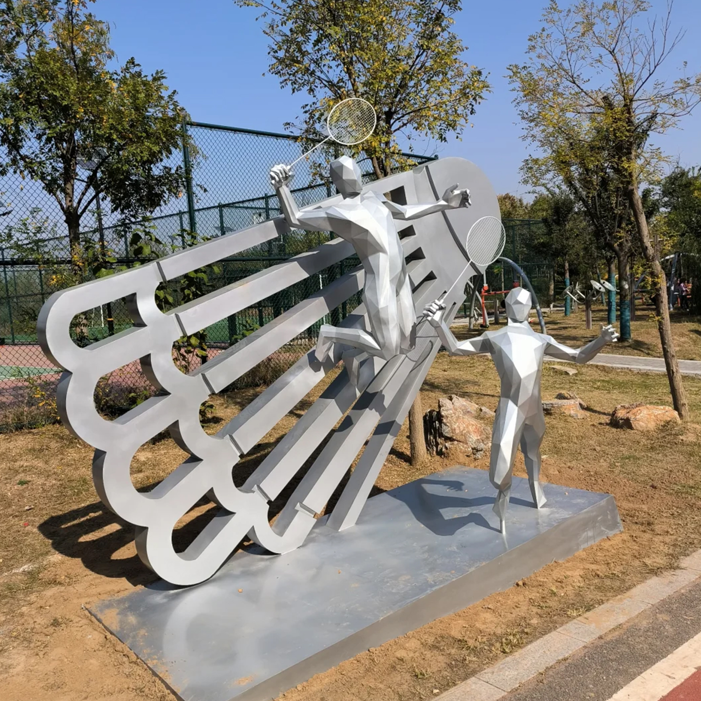 现代抽象不锈钢雕塑