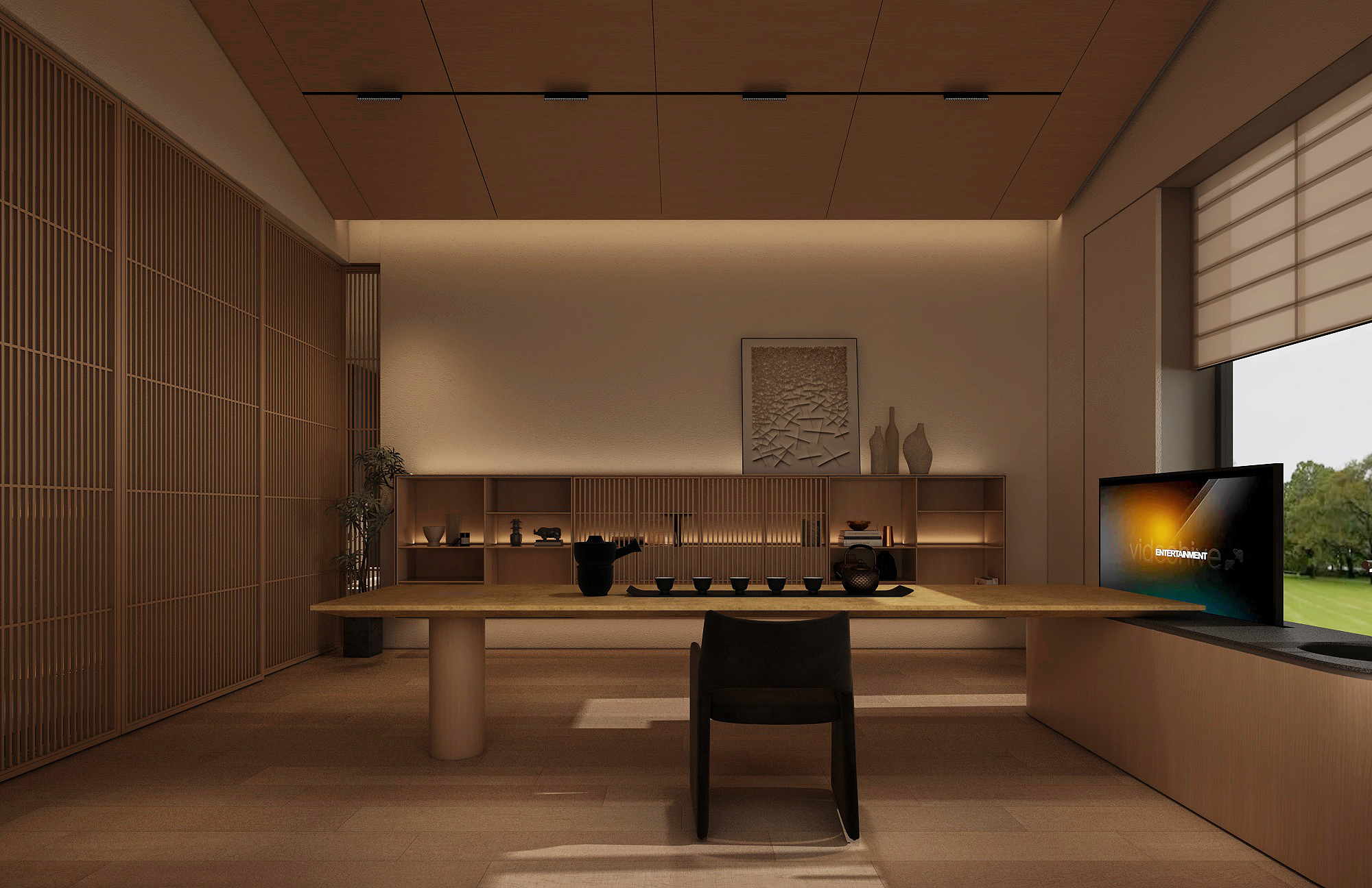 公司实景展厅一角