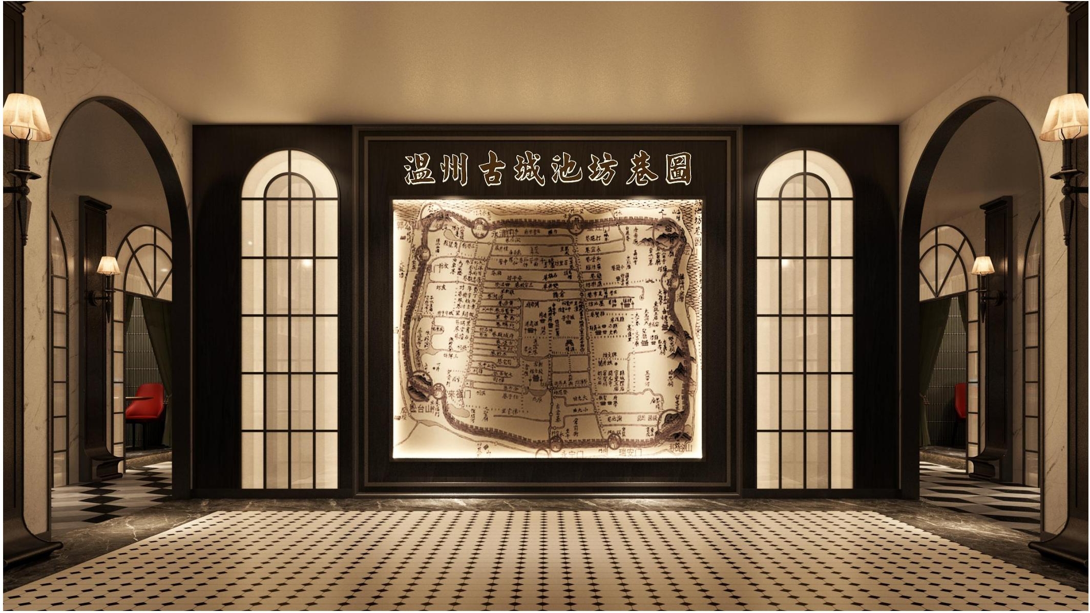 一楼前厅&ndash;温州老城区地图效果图.jpeg
