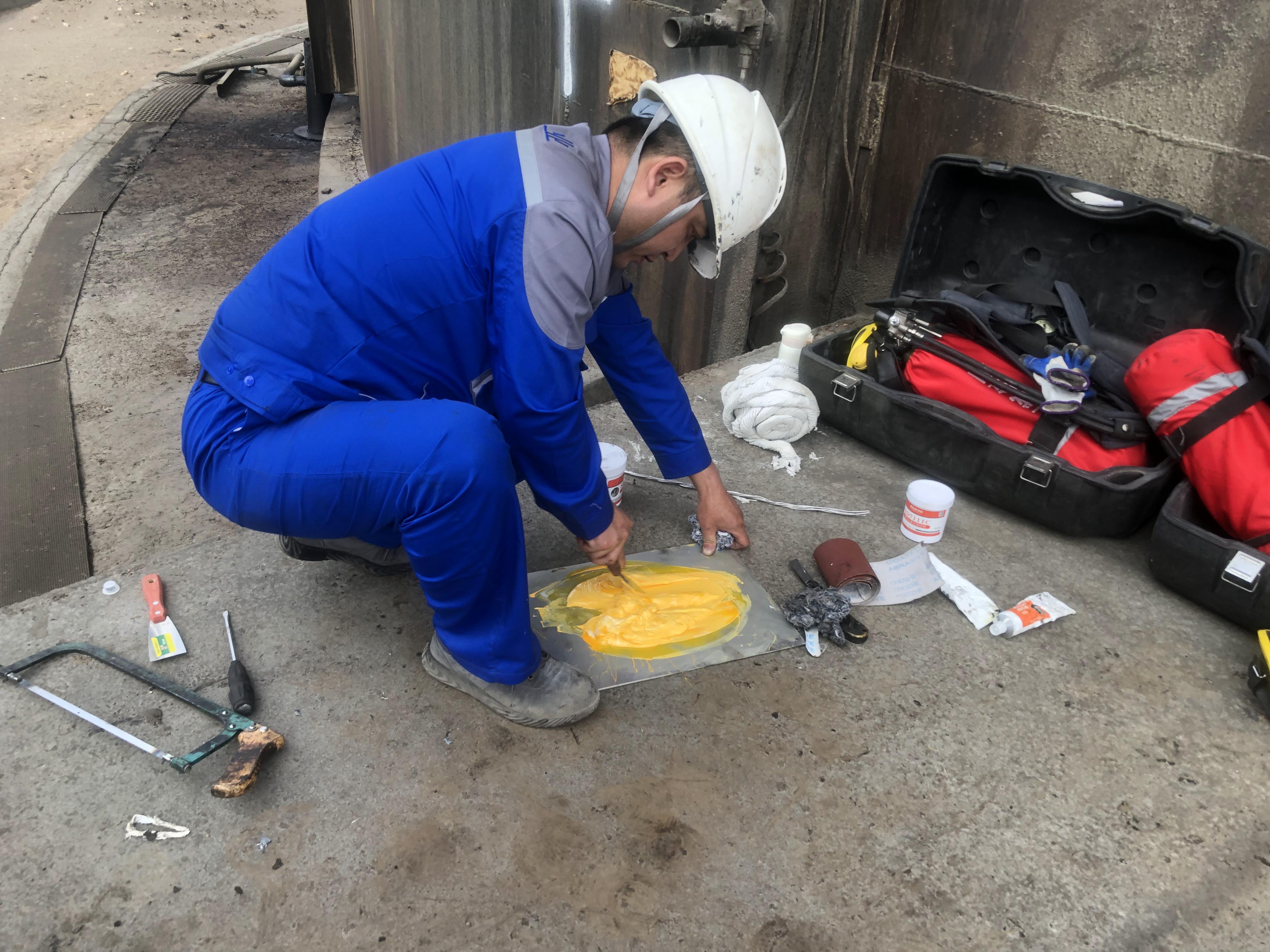 采用先进材料进行堵漏作业