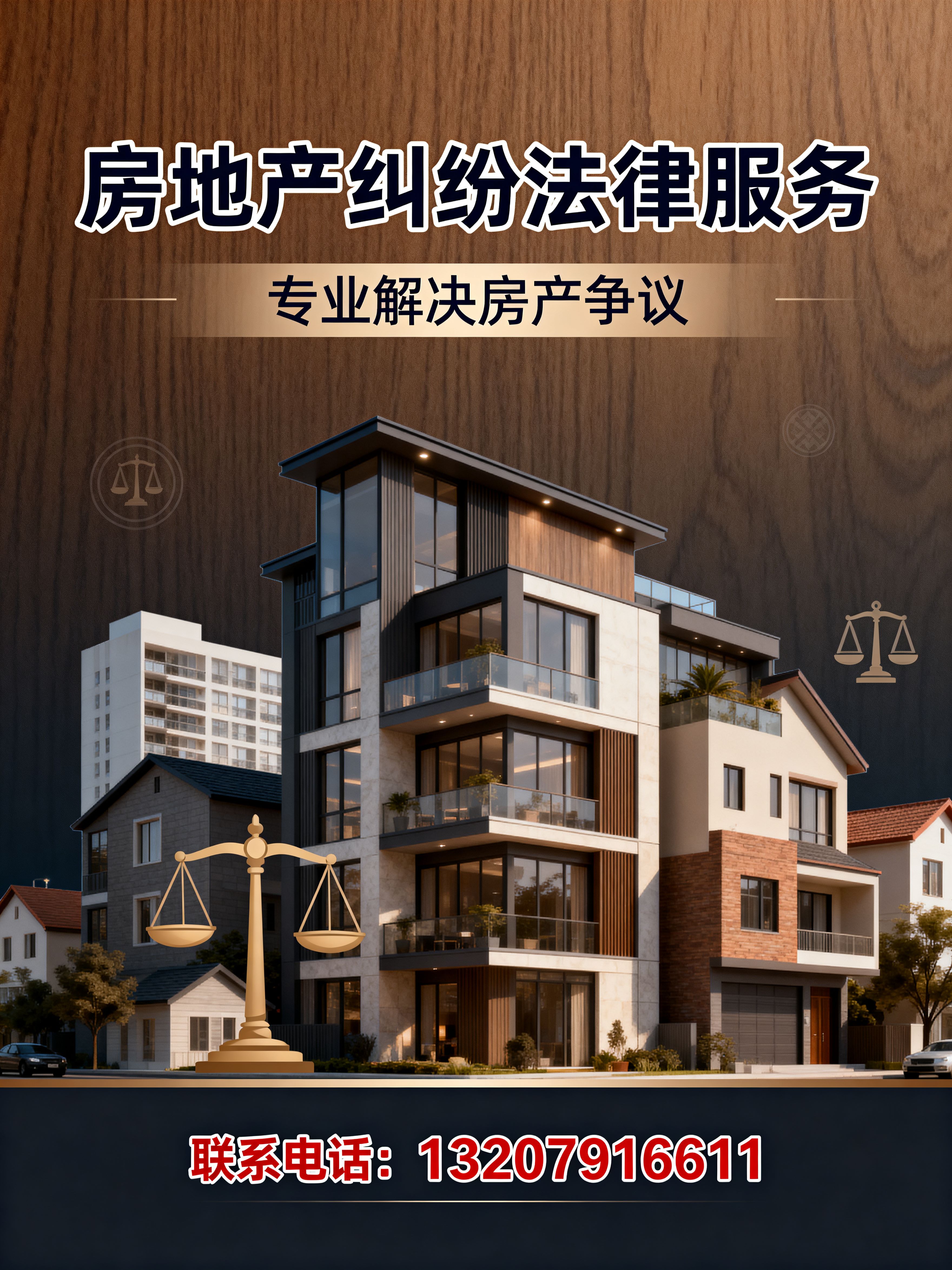 房地产纠纷法律服务宣传海报