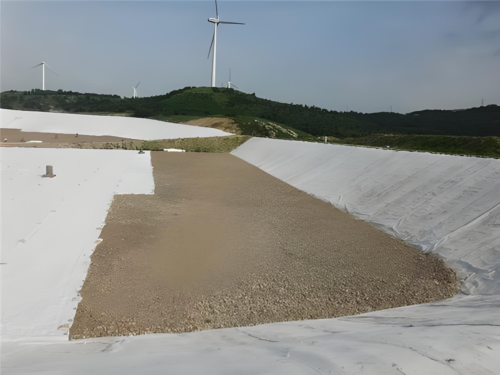 长短丝土工布在水利工程中的应用示意