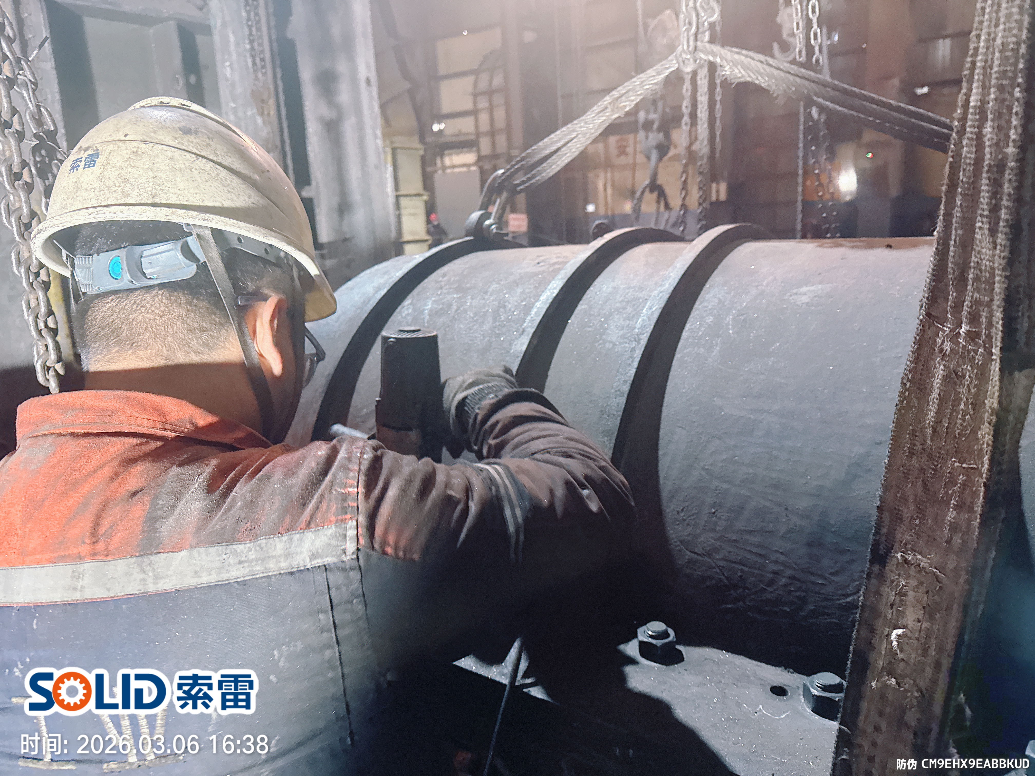 轴维修现场应用示意