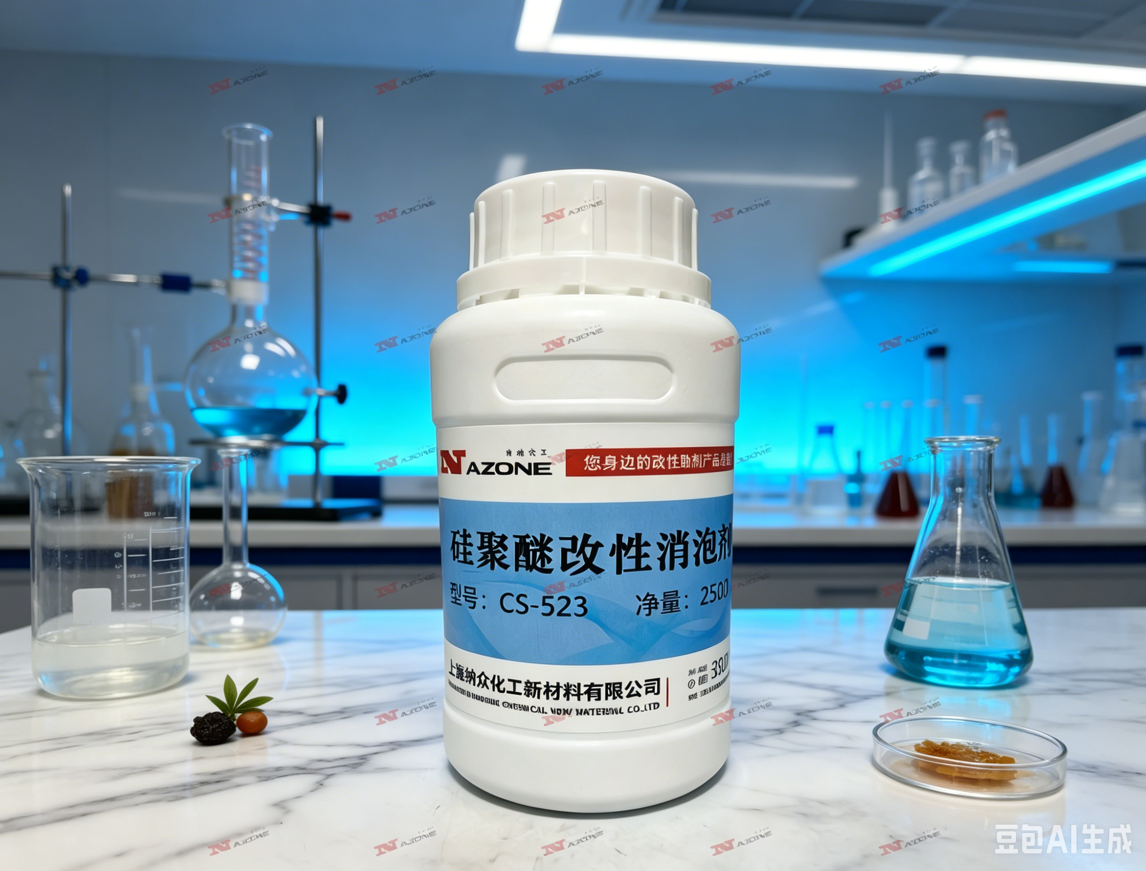 不同类型消泡剂作用机理示意图