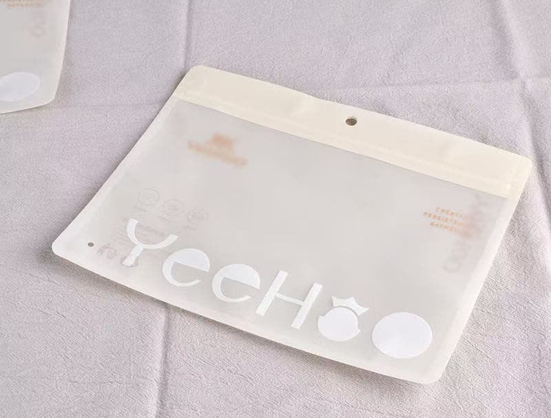 保定站磨砂骨条封口拉链袋半透明阴阳袋pet➕opp服装家纺内衣塑料包装袋 - 厂家