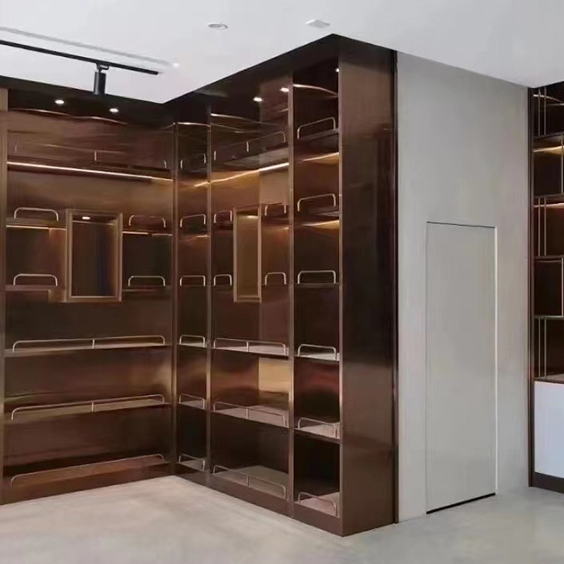 不锈钢金属定制展示柜