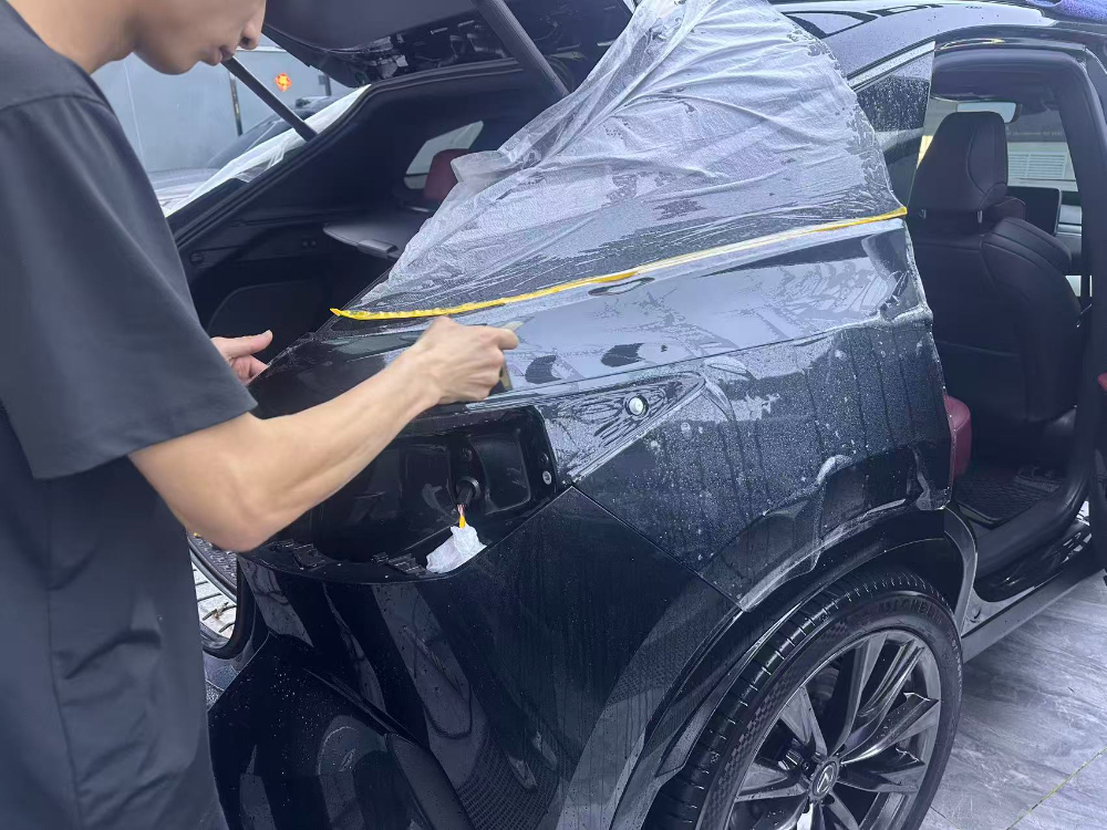 专业改色施工过程