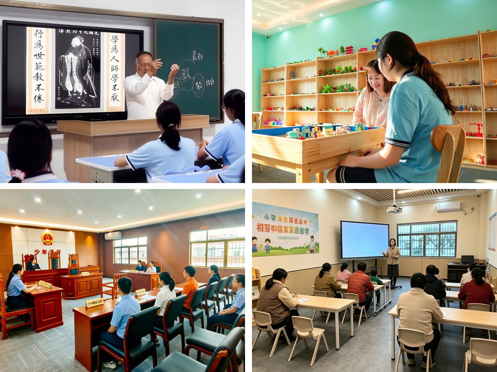 国学传统文化、心理、法制教育、家校课堂同步开设