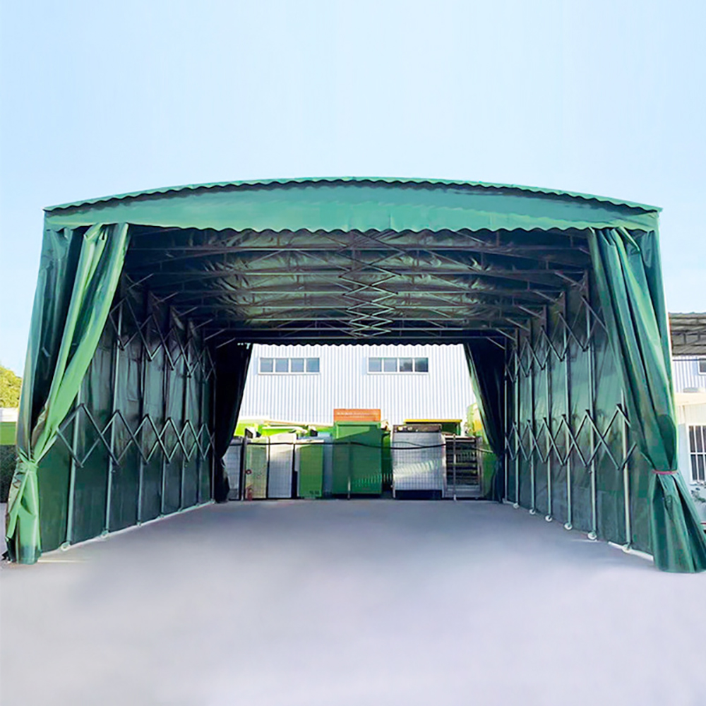 现代化仓储推拉篷应用实景