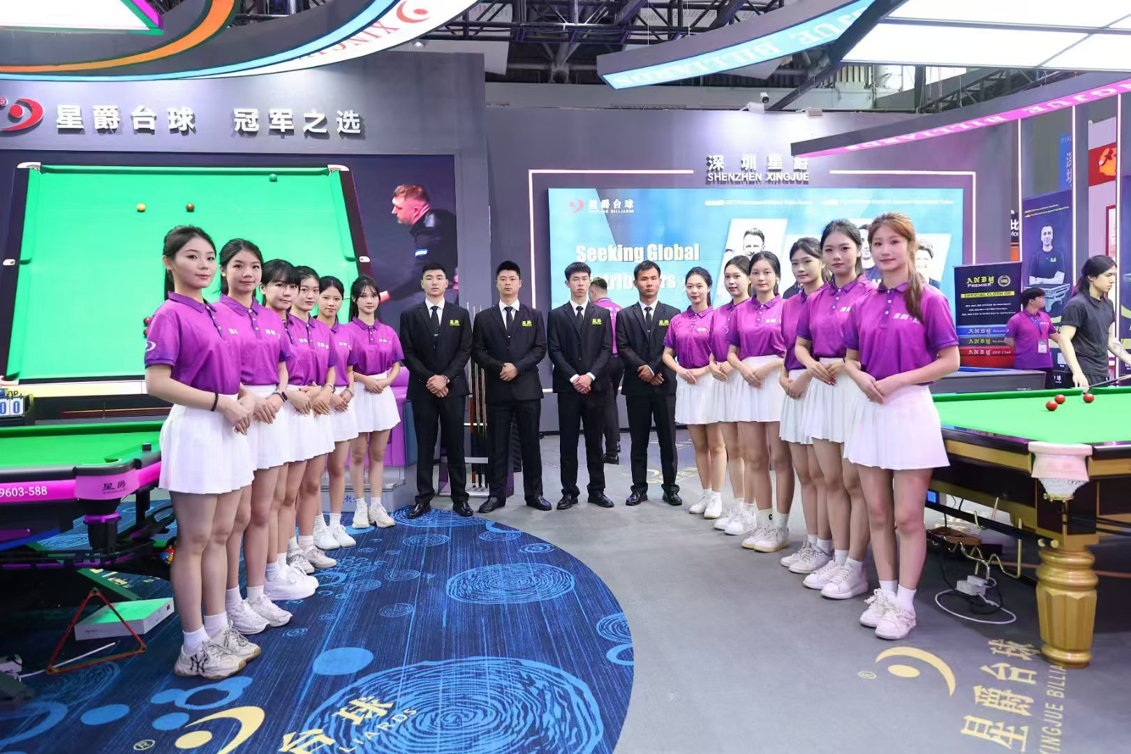 星牌台球桌展示一