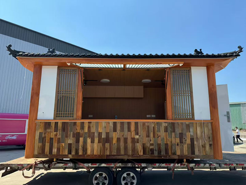 景区仿古餐车