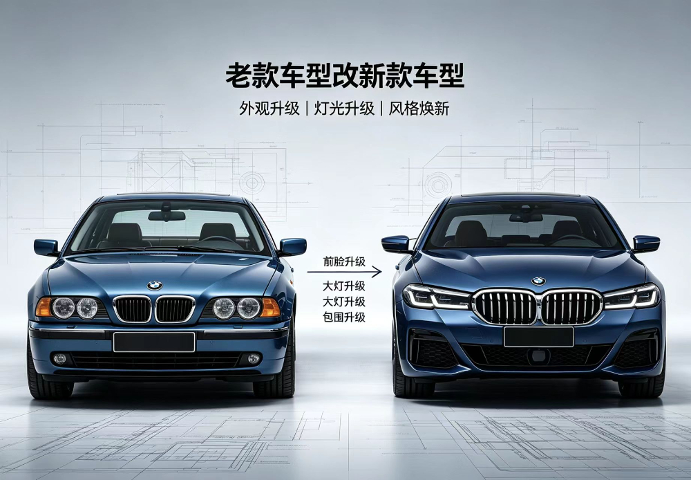 老款车型改新款车型