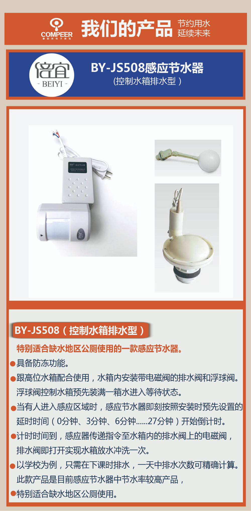 BY-JS508感应节水器