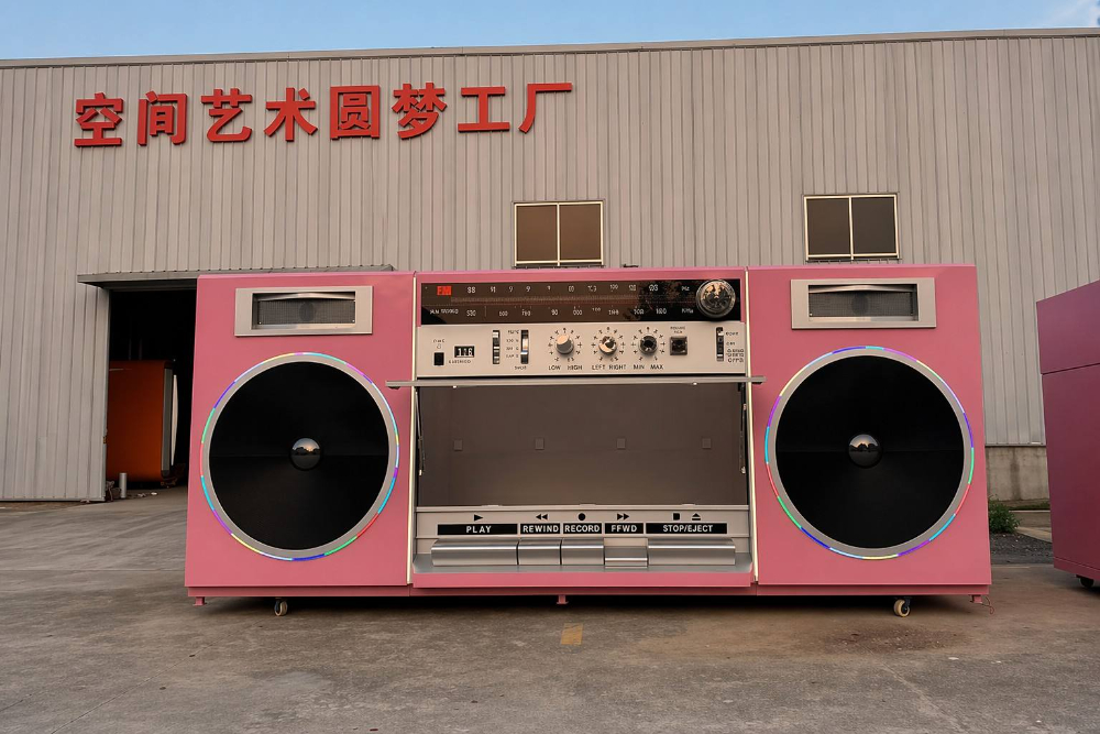 录音机造型售卖亭