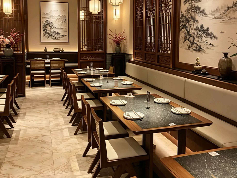 质朴风火锅店桌椅