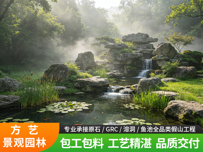 花园假山鱼池