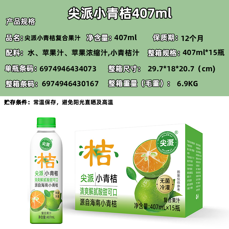 岳阳站尖派小青桔复合果汁 - 一站式服务