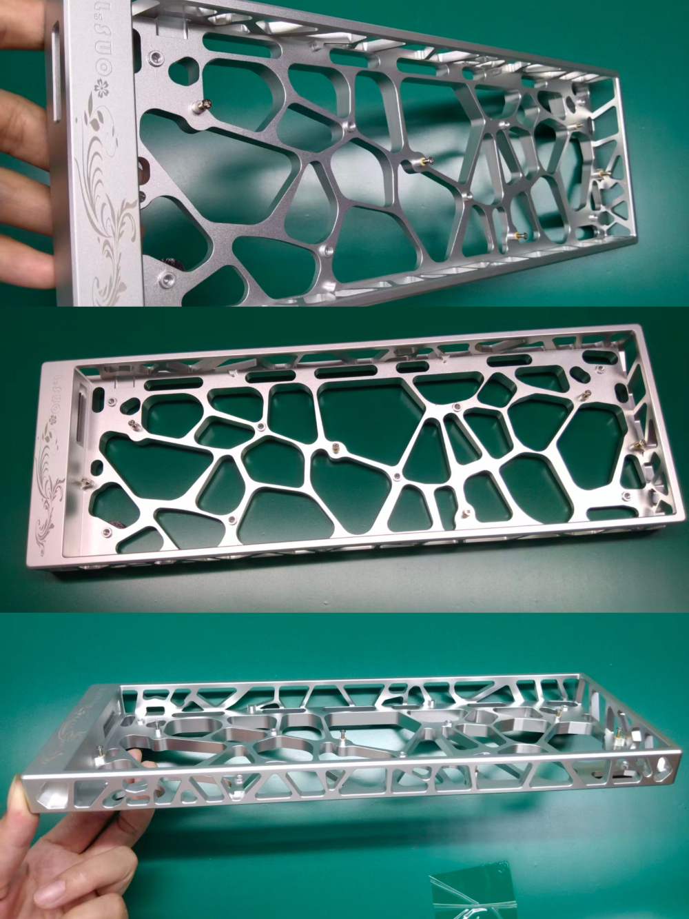 拓扑镂空 CNC 铝合金客制机械键盘外壳