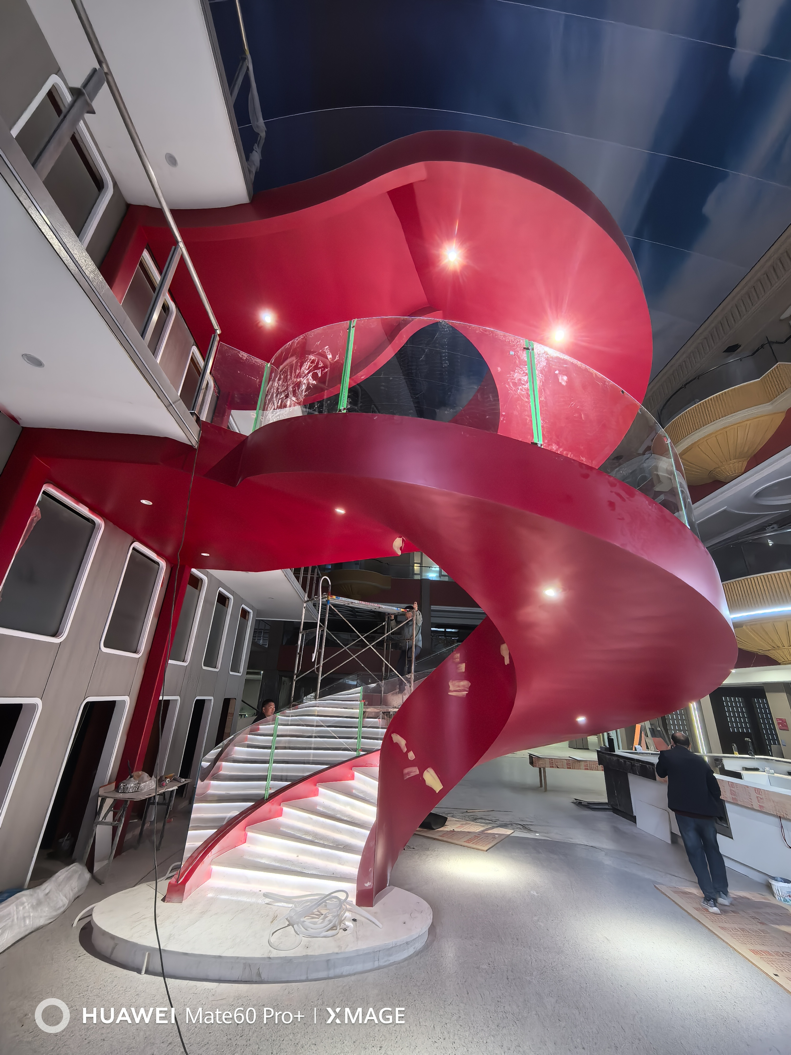 旋转楼梯空间应用效果图