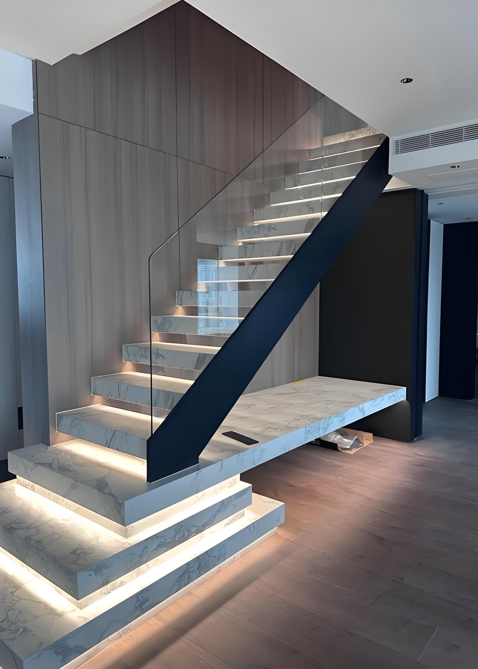 悬挑楼梯安装实景