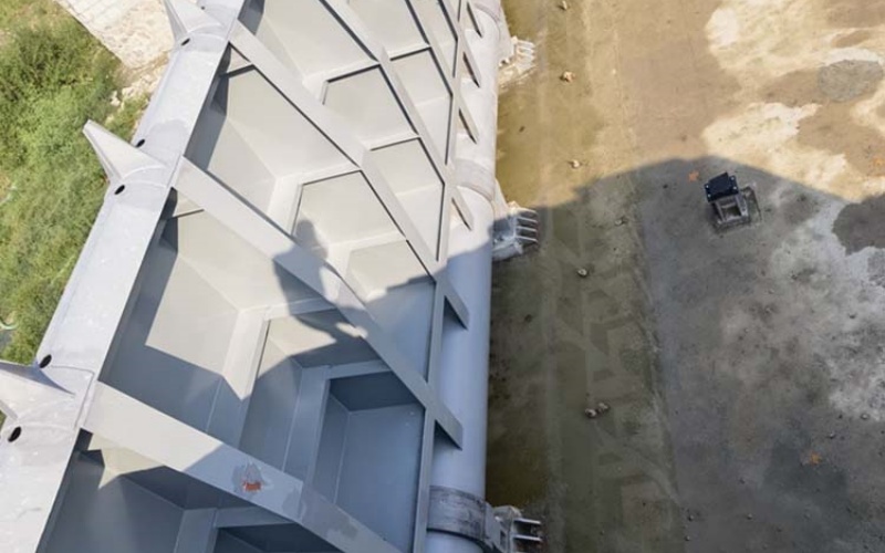 钢坝闸行洪效果展示