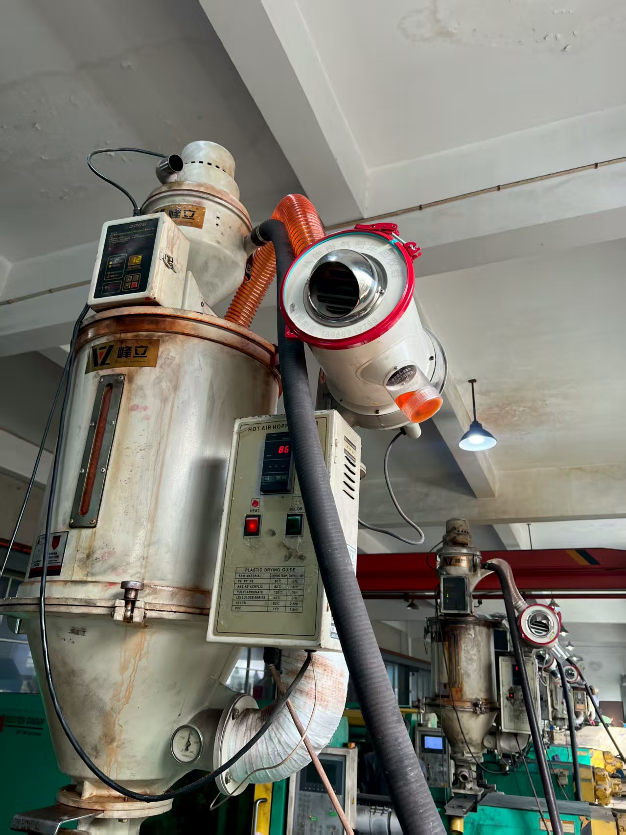 热能粉尘回收器工作现场