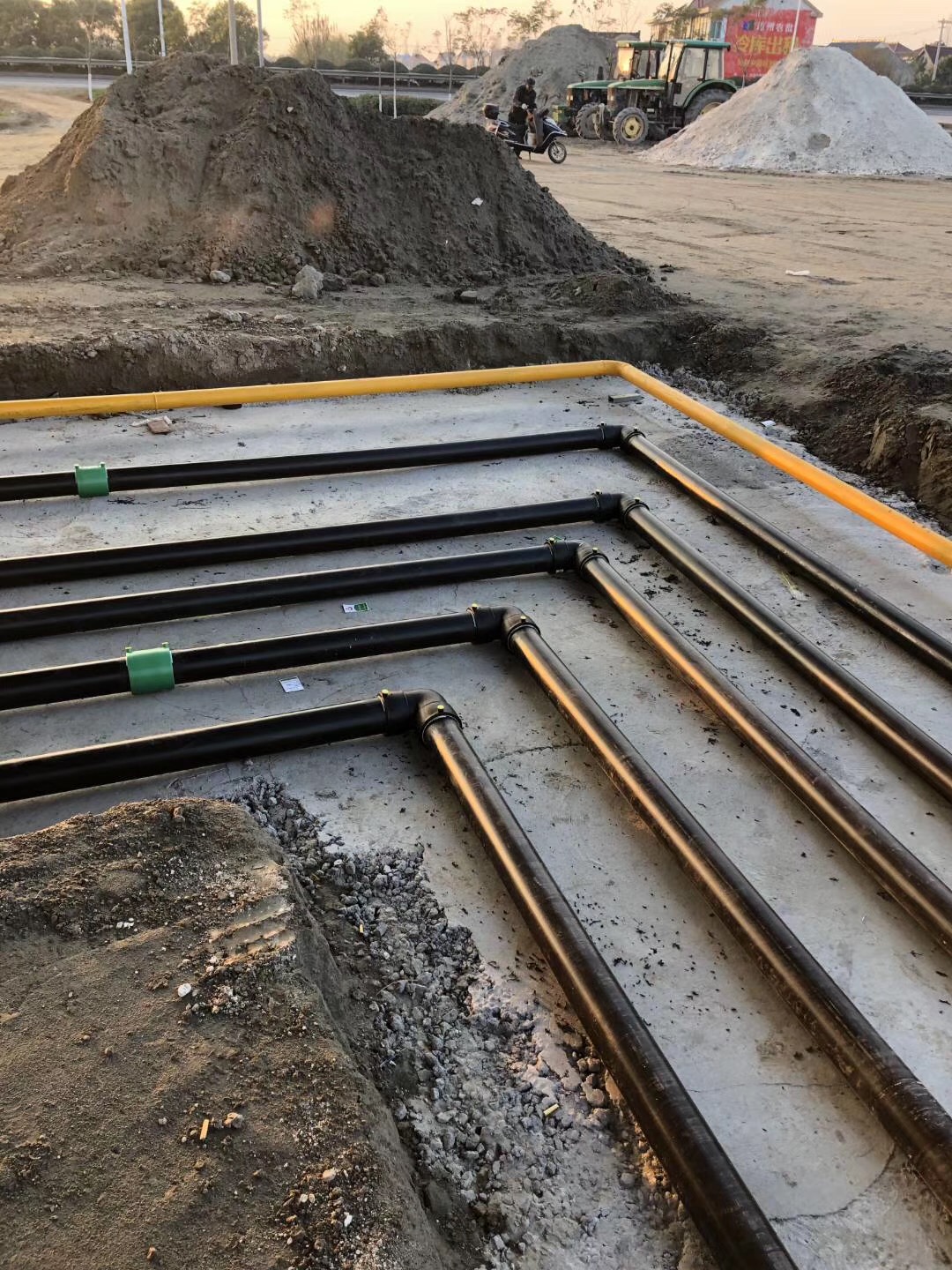 虹吸管安装现场