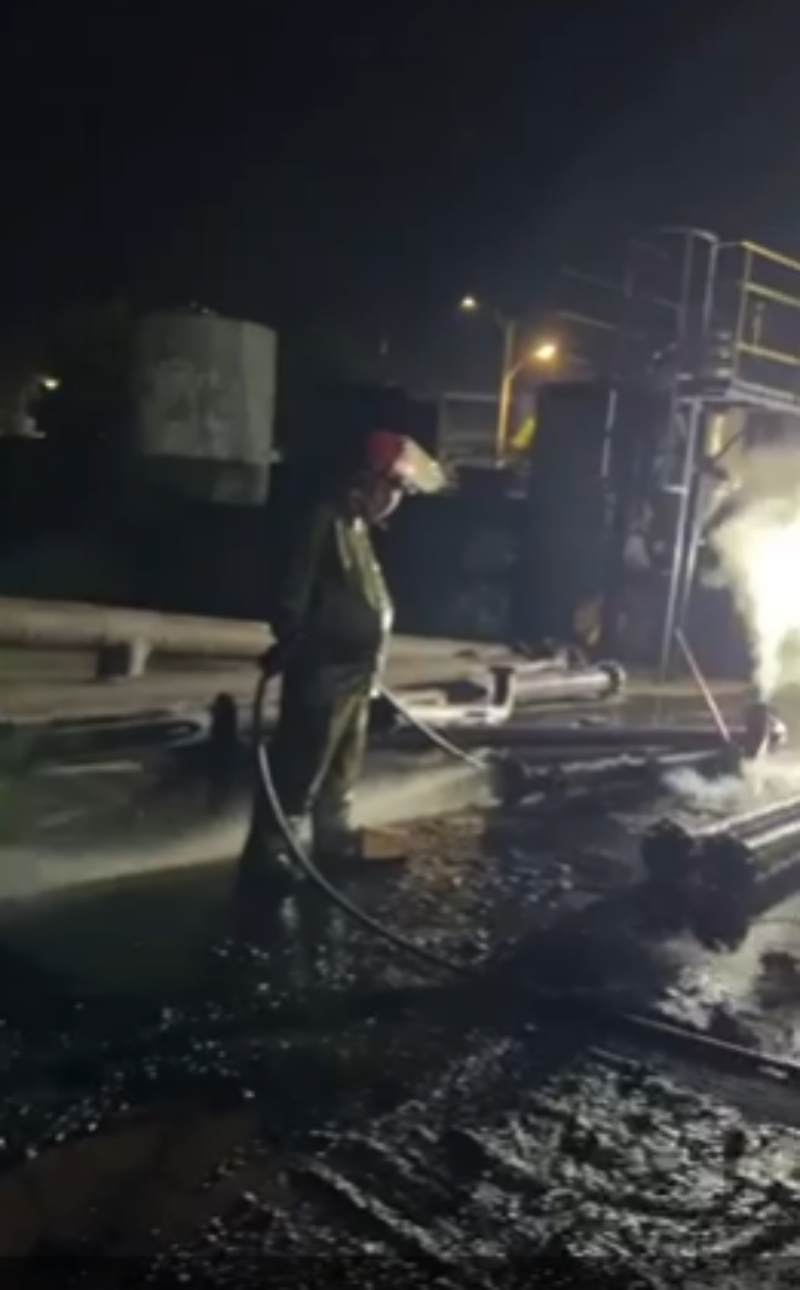 管道除垢效果对比