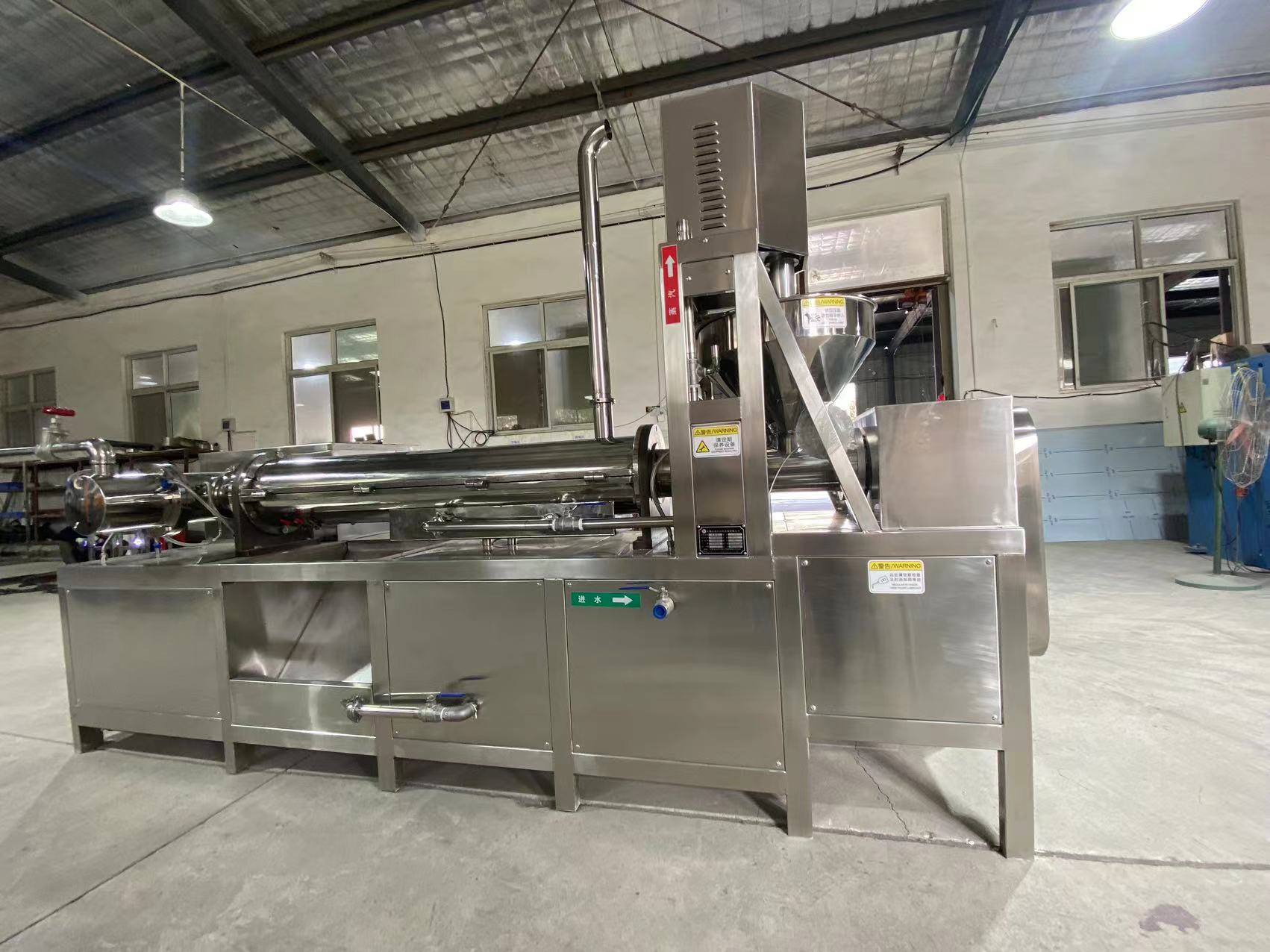 卧式蒸煮机工作示意图