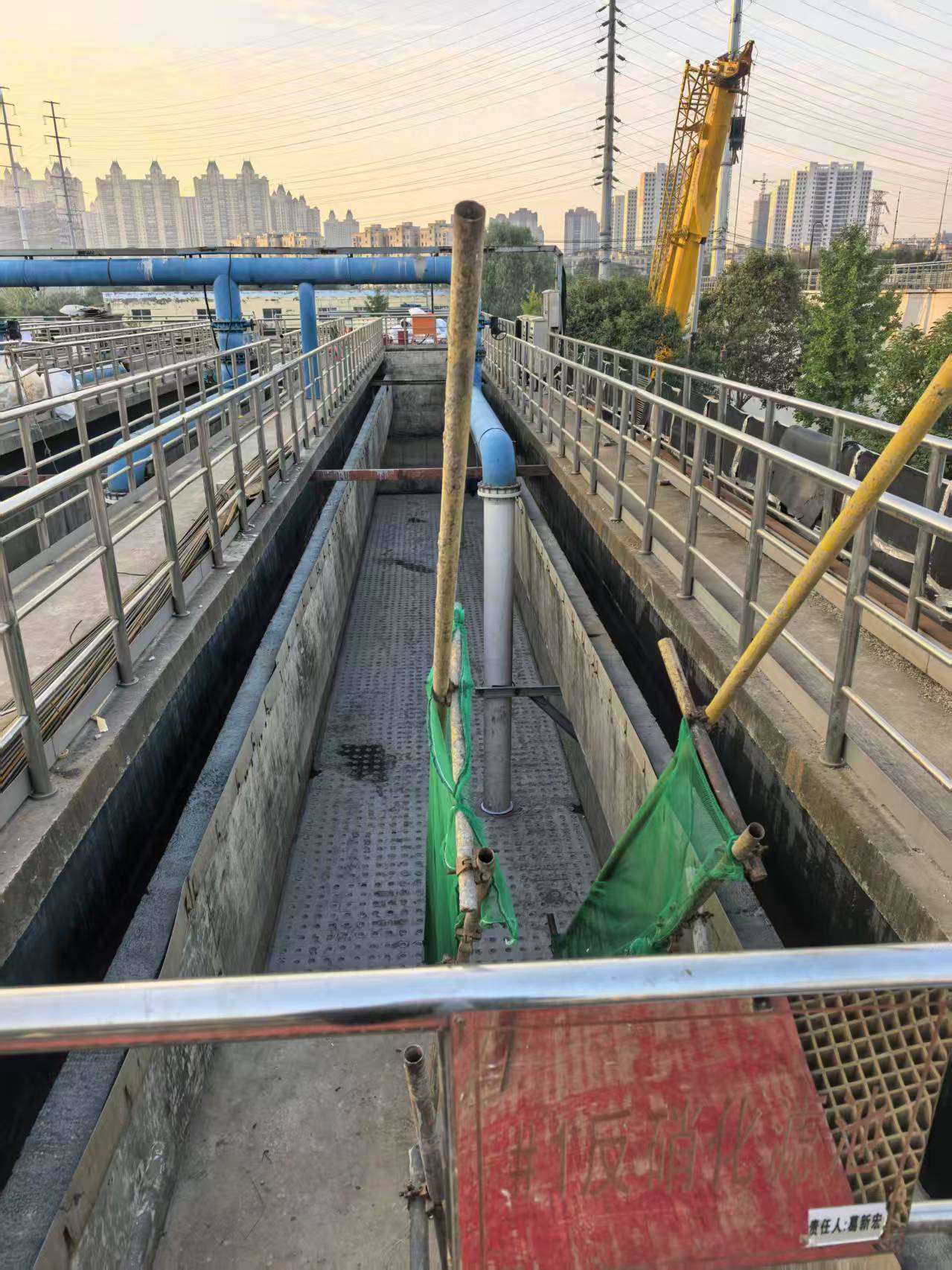 反硝化深床滤池运行效果对比图