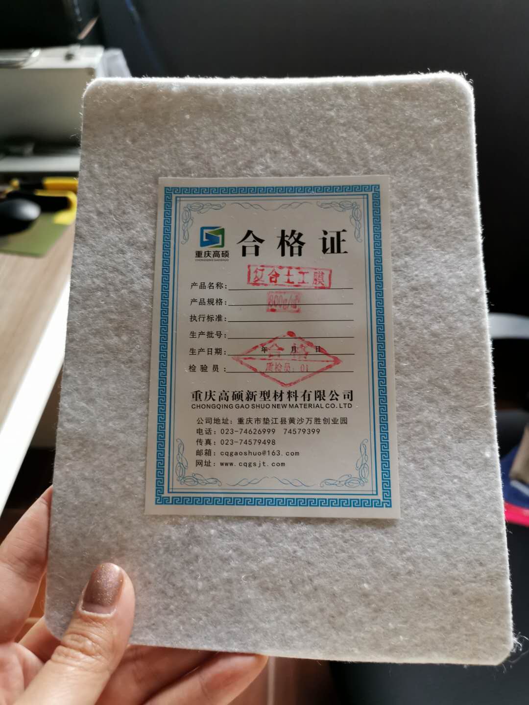 重庆高硕土工膜生产车间