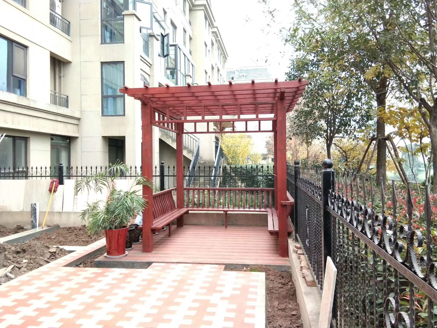 防腐木成品展示