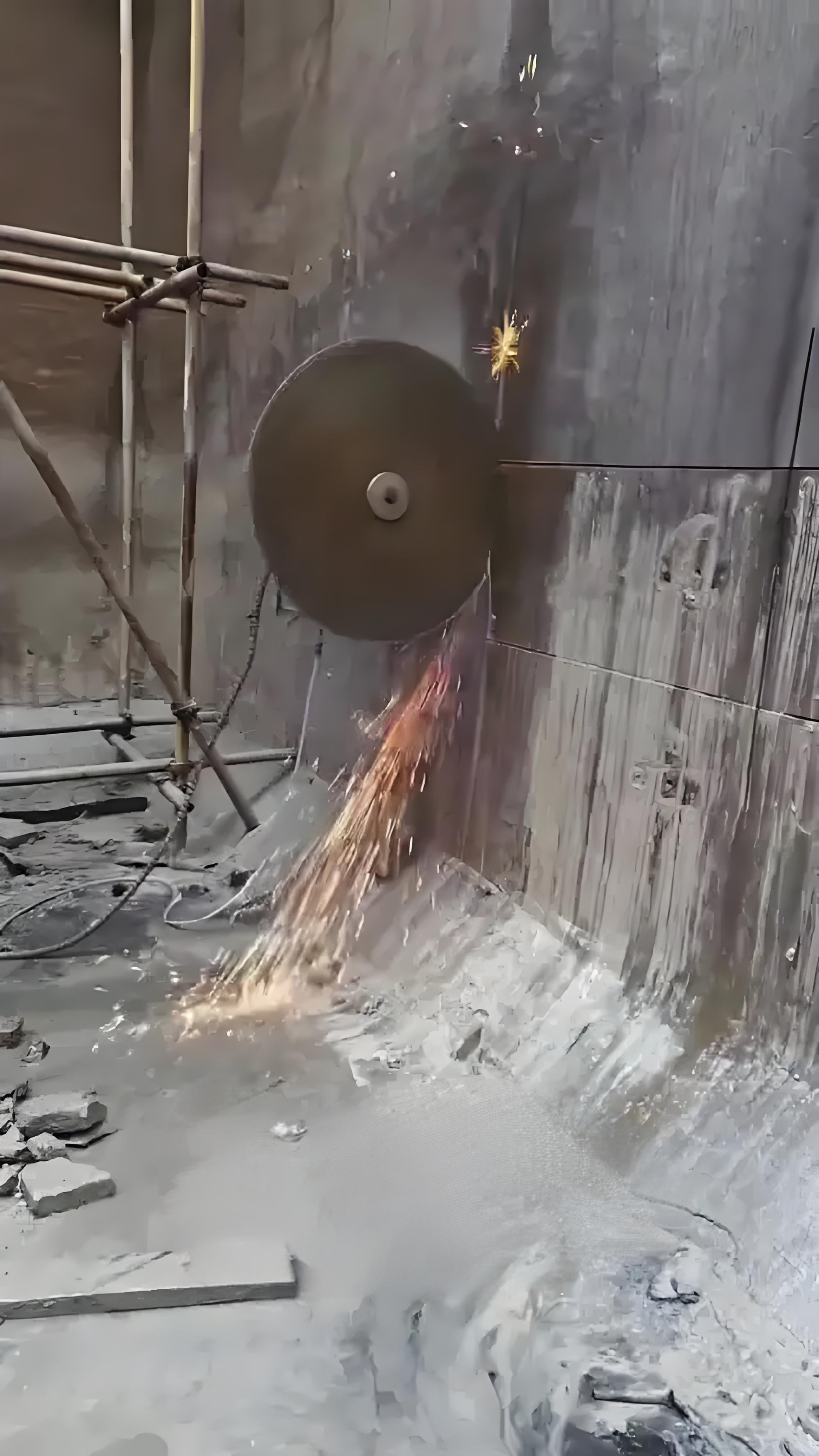 钻孔混凝土切割现场