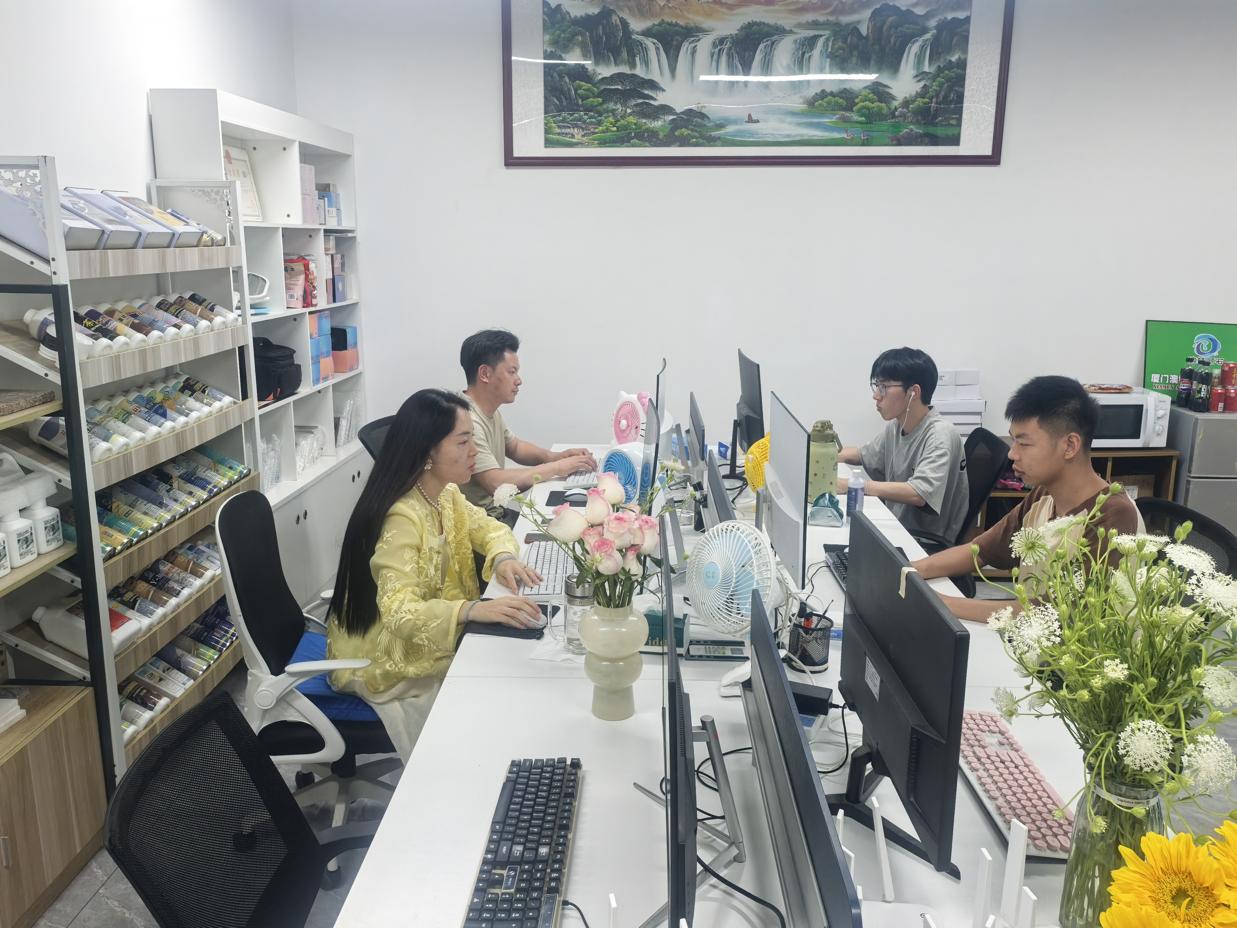 石材防护施工现场