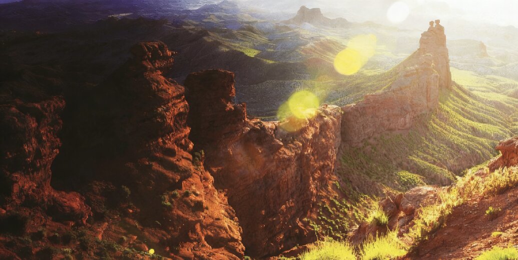 平山湖大峡谷地质特写