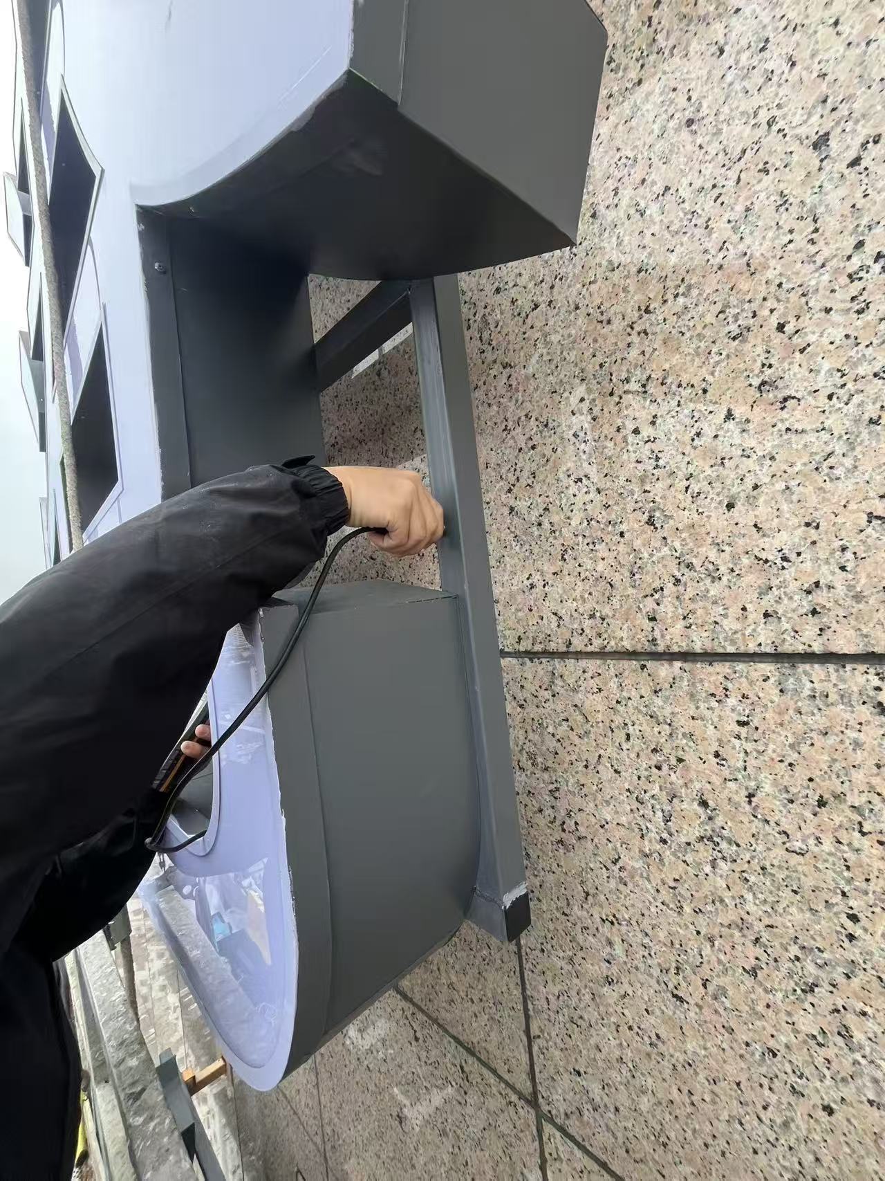 广告牌检测现场