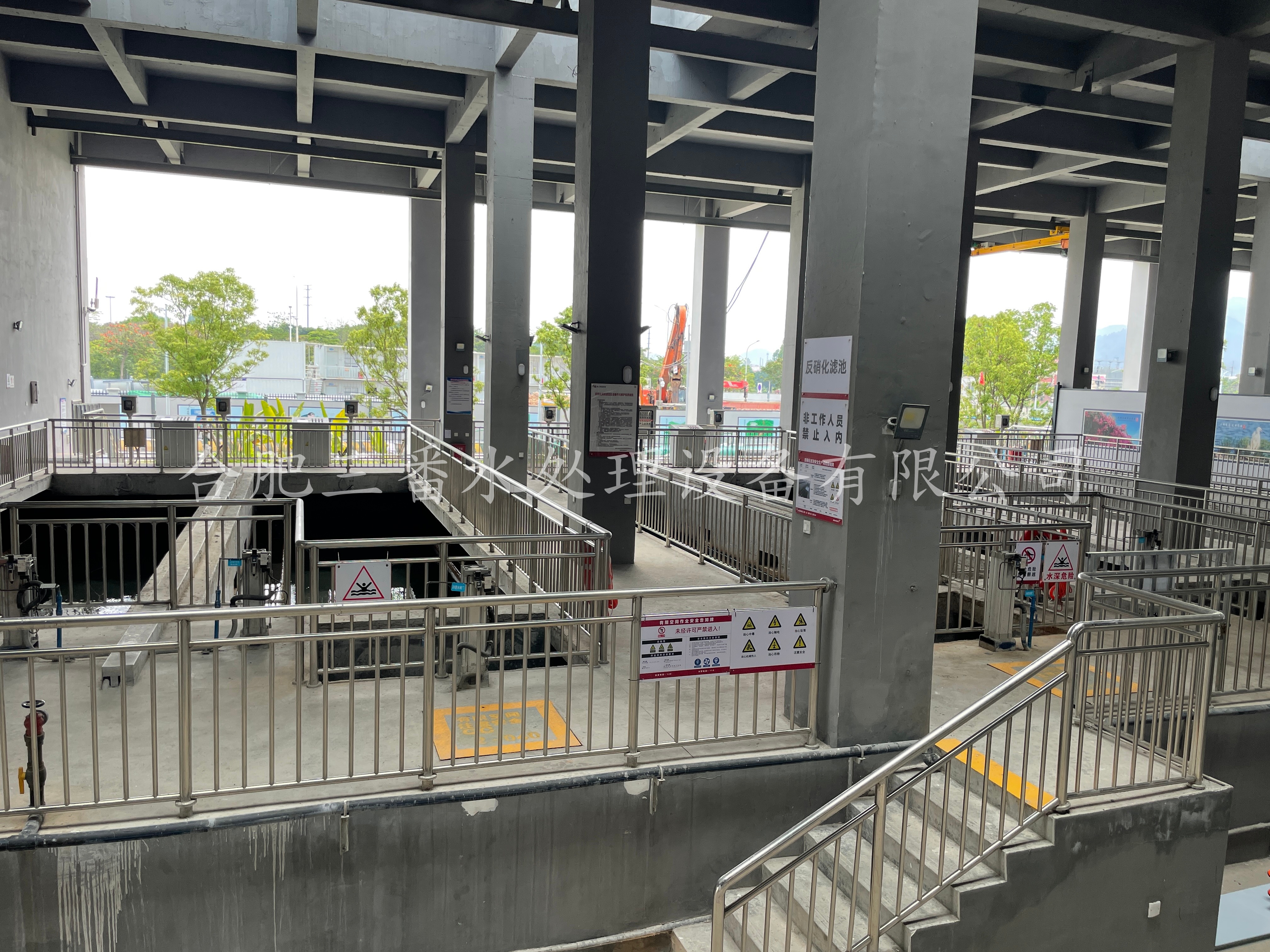 应用于实际污水处理厂的项目现场图