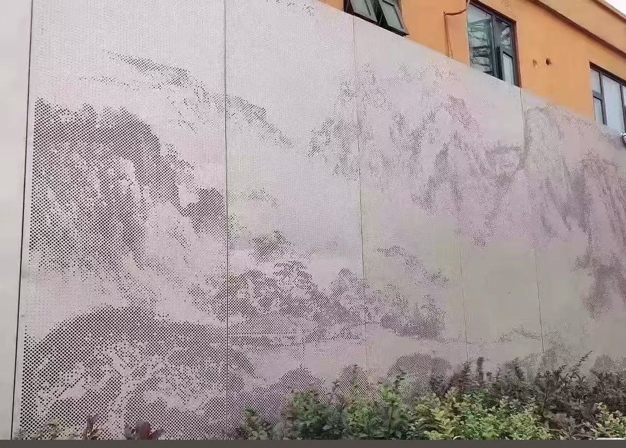 艺术造型铝单板在现代建筑中的应用示意图