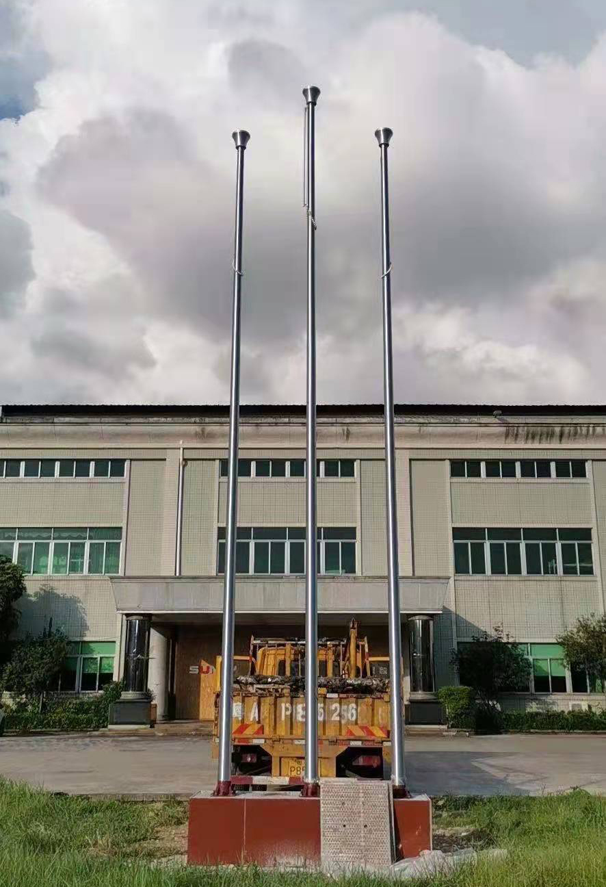 不锈钢旗杆展示