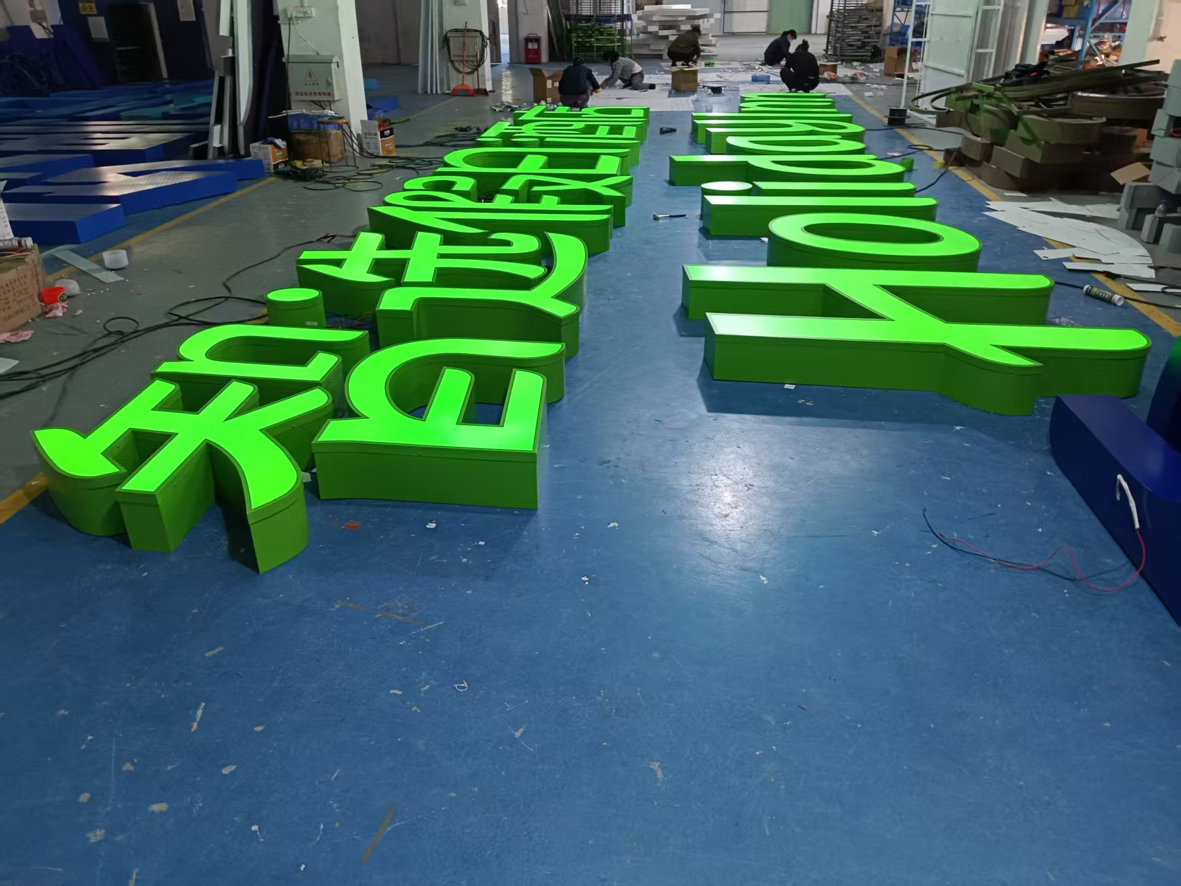 楼顶大字安装案例