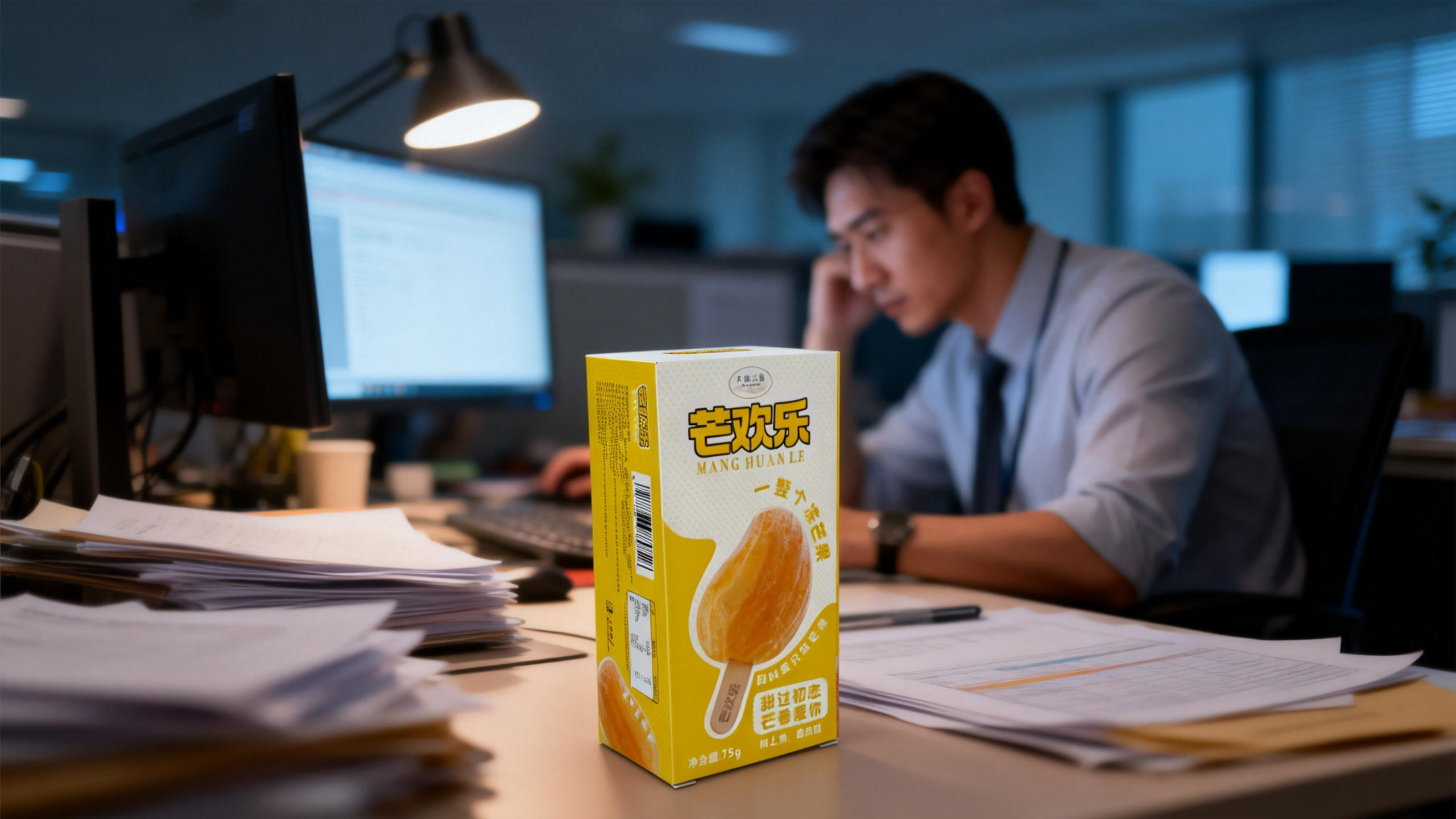 芒果冰淇淋产品展示