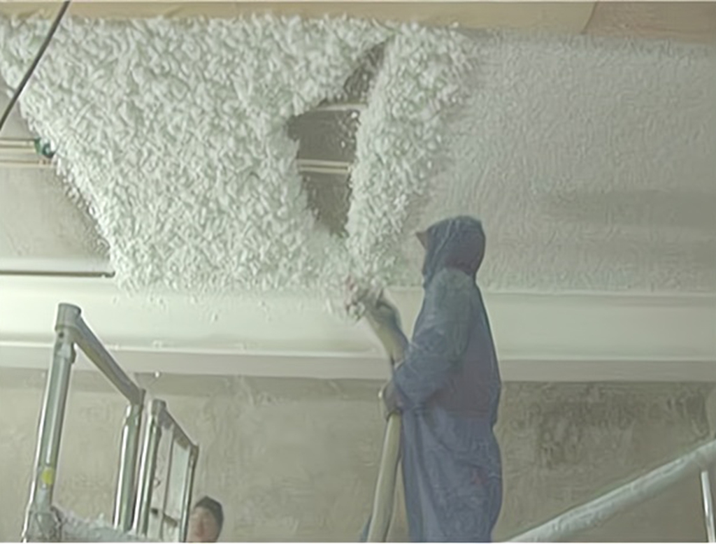 无机纤维喷涂棉样品展示