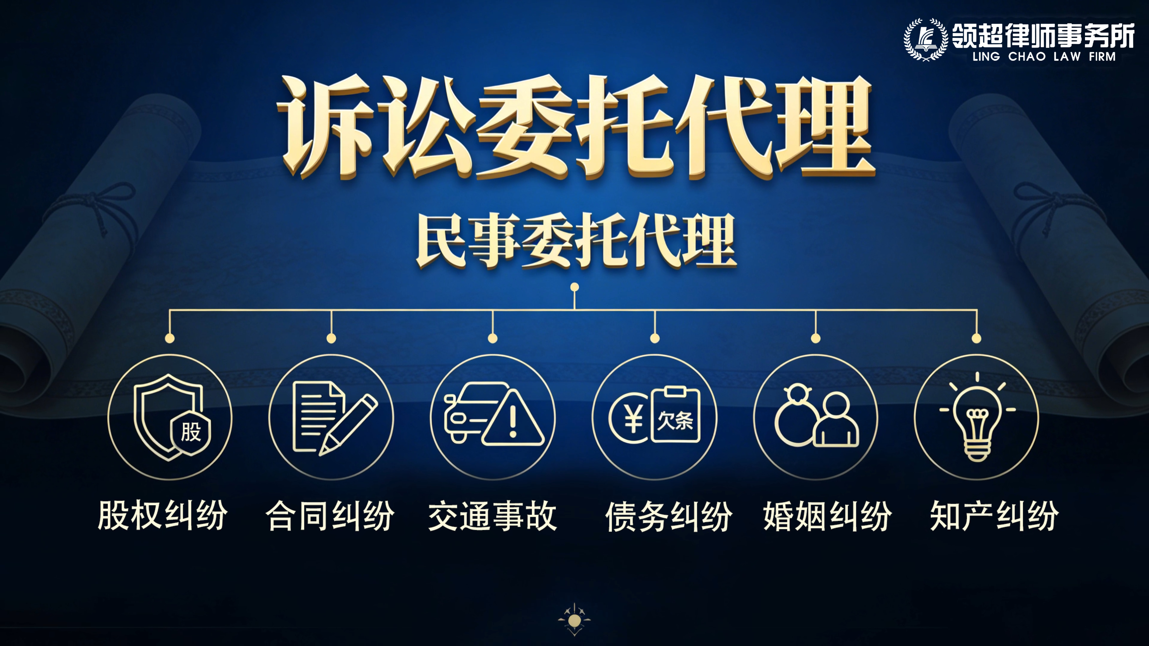 象征法律、科技与商业智慧融合的概念图像