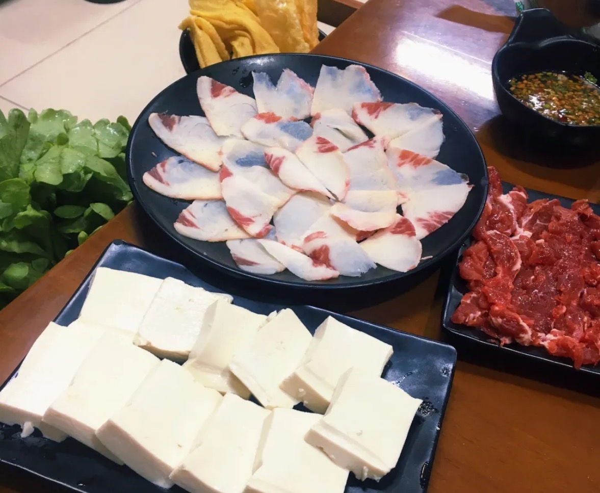 潮汕牛肉火锅新鲜食材